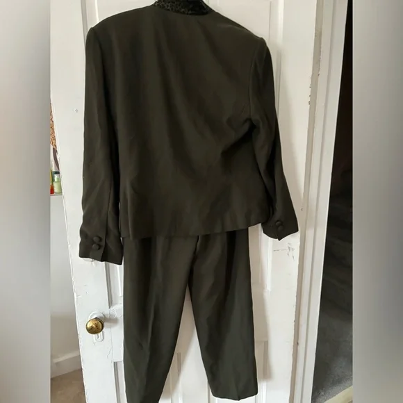Kasper For ASL Vintage Pantsuit Sz 12 - Picture 5 of 8